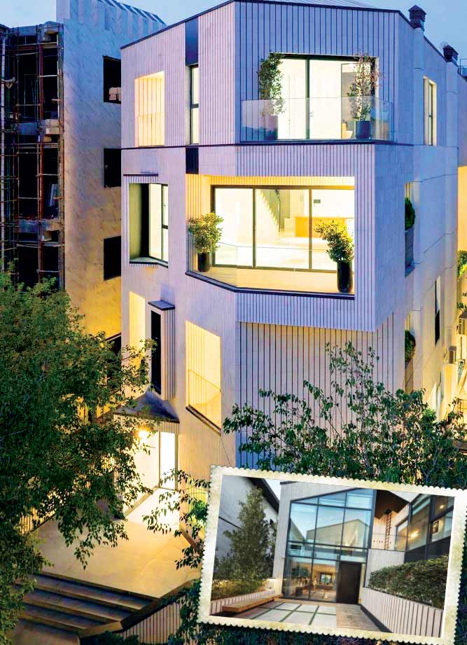 حیاط مرکزی دربهترین آپارتمان ایران