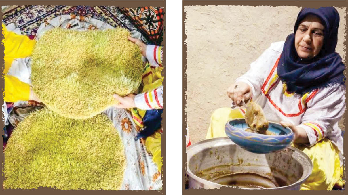 رسم همسایگی در مراسم سمنوپزان