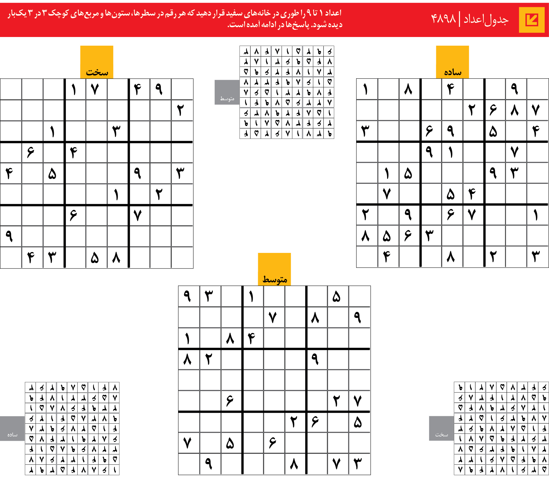 جدول‌اعداد | 4898