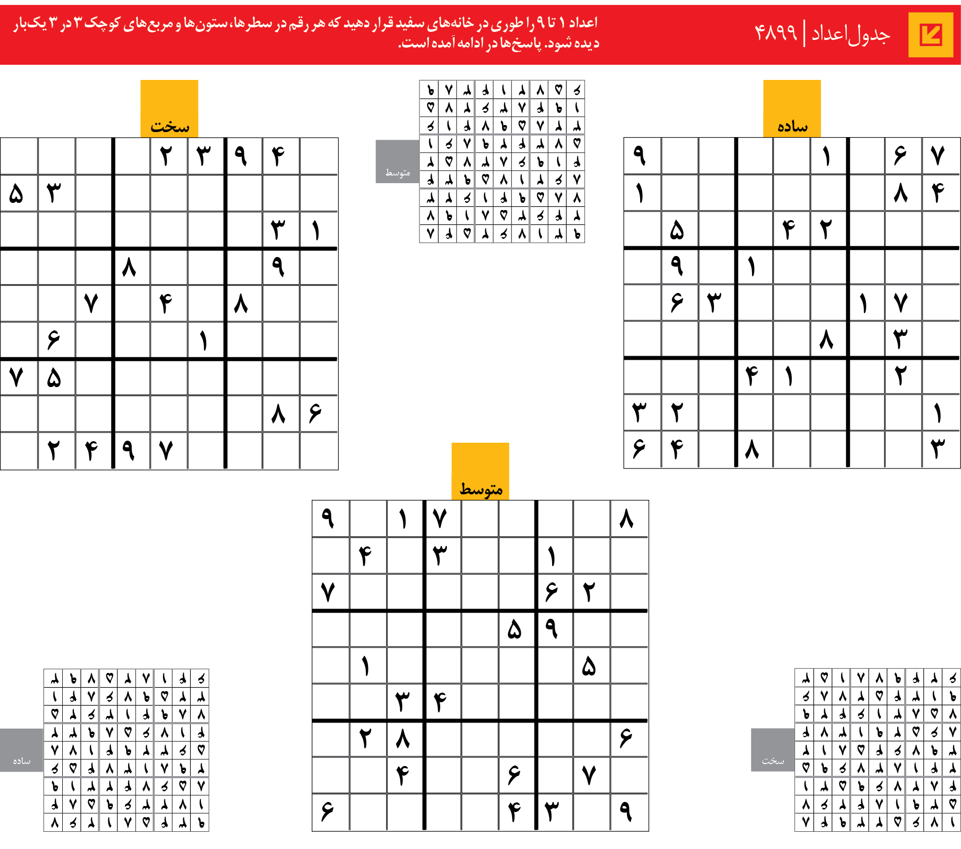 جدول‌اعداد | 4899