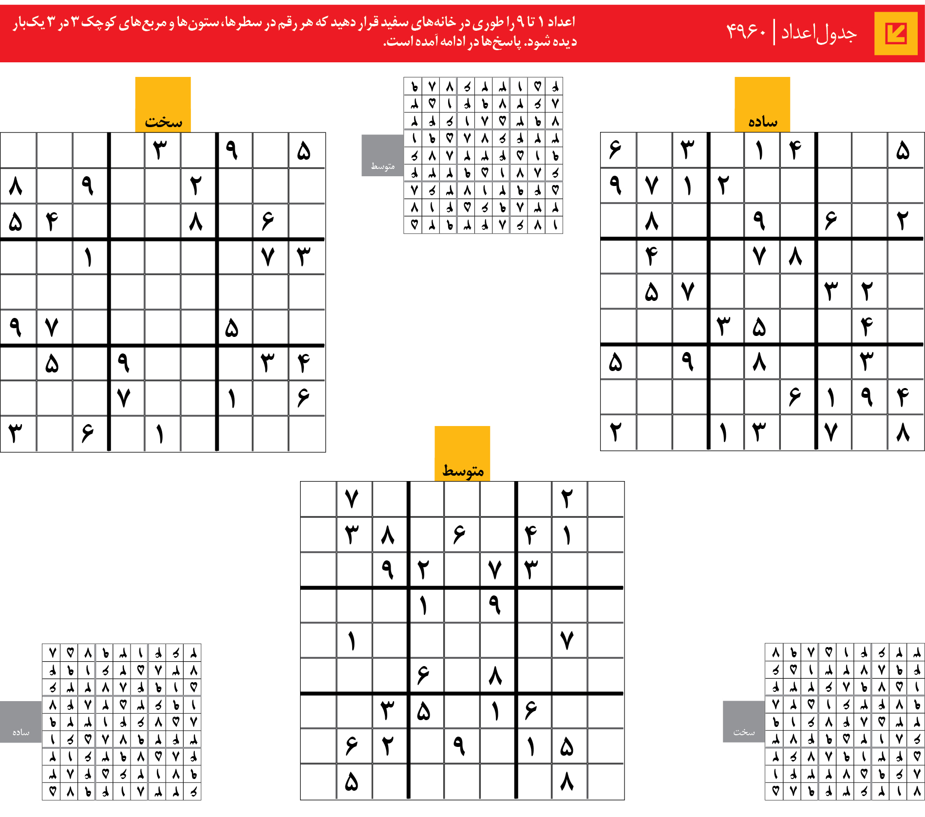 جدول‌اعداد | 4960