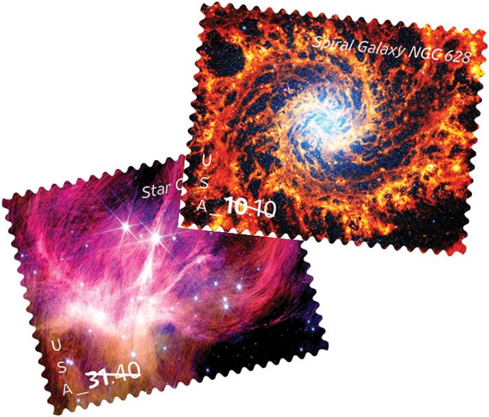 تصاویر جیمز وب، تمبر شد