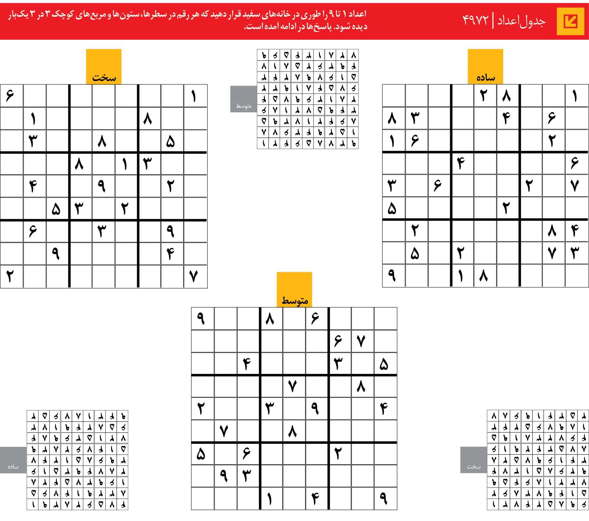 جدول‌اعداد | 4972