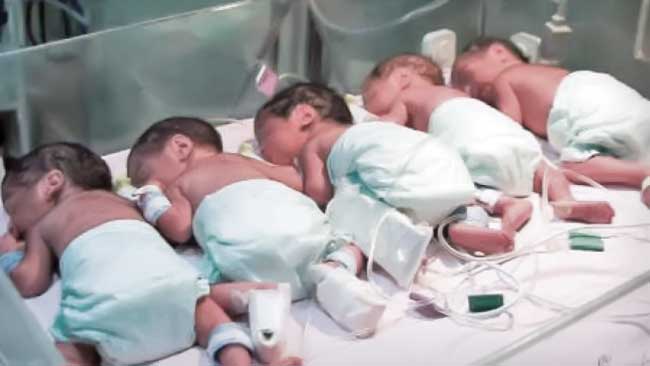 مادر مشهدی 5قلو به دنیا آورد