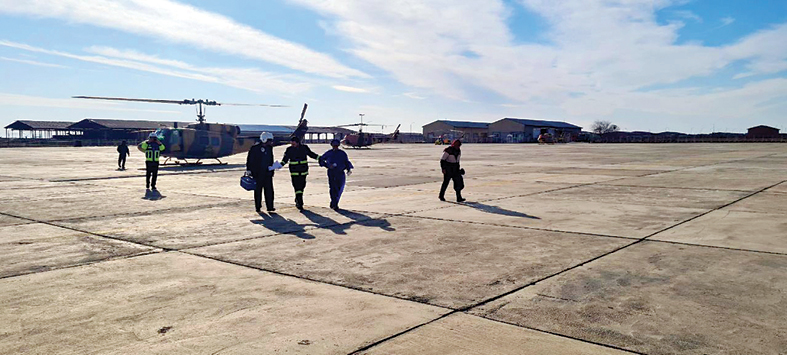 صدهاکیلومتر پرواز برای نجات کشاورز مصدوم