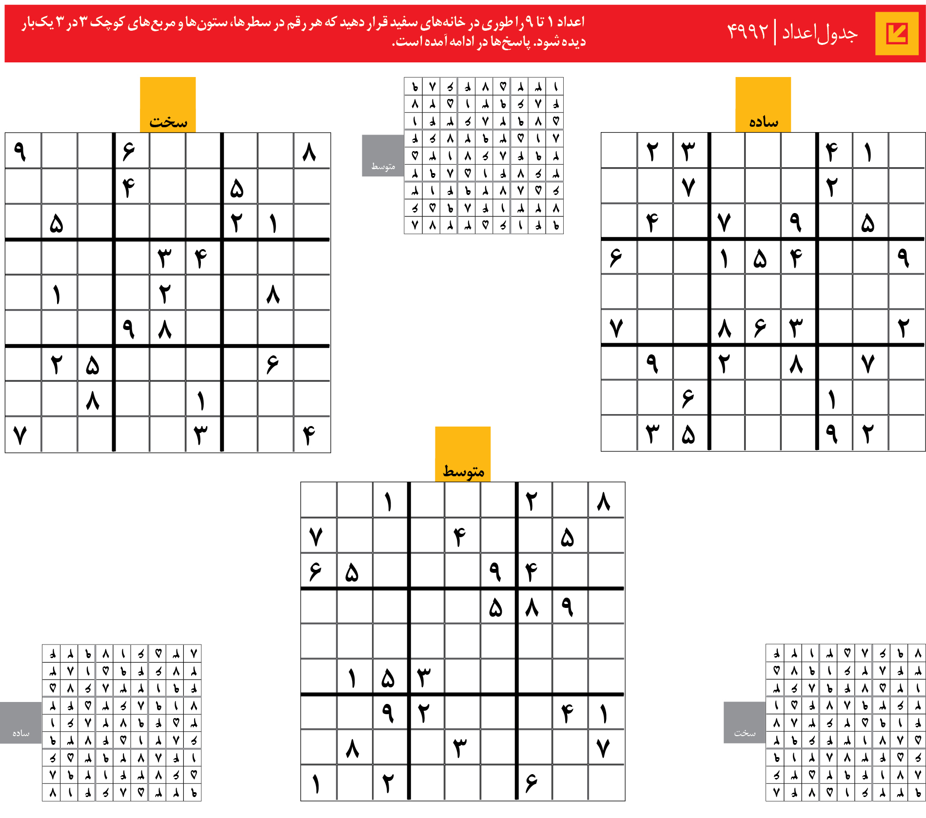 جدول‌اعداد | 4992