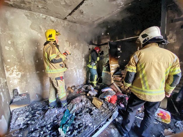 نجات 5نفر از محاصره آتش