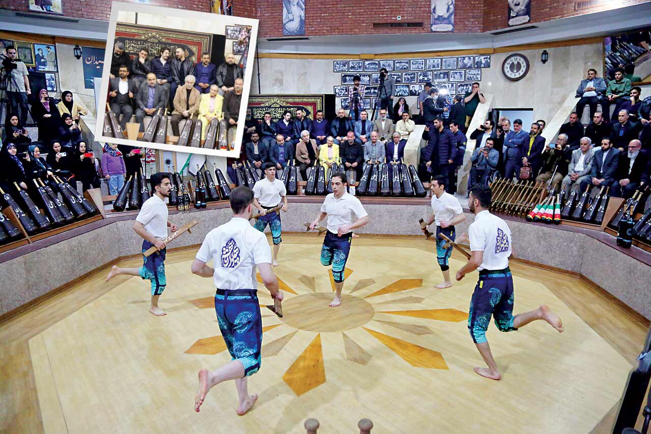 گلریزان جوانمردان در زورخانه کن