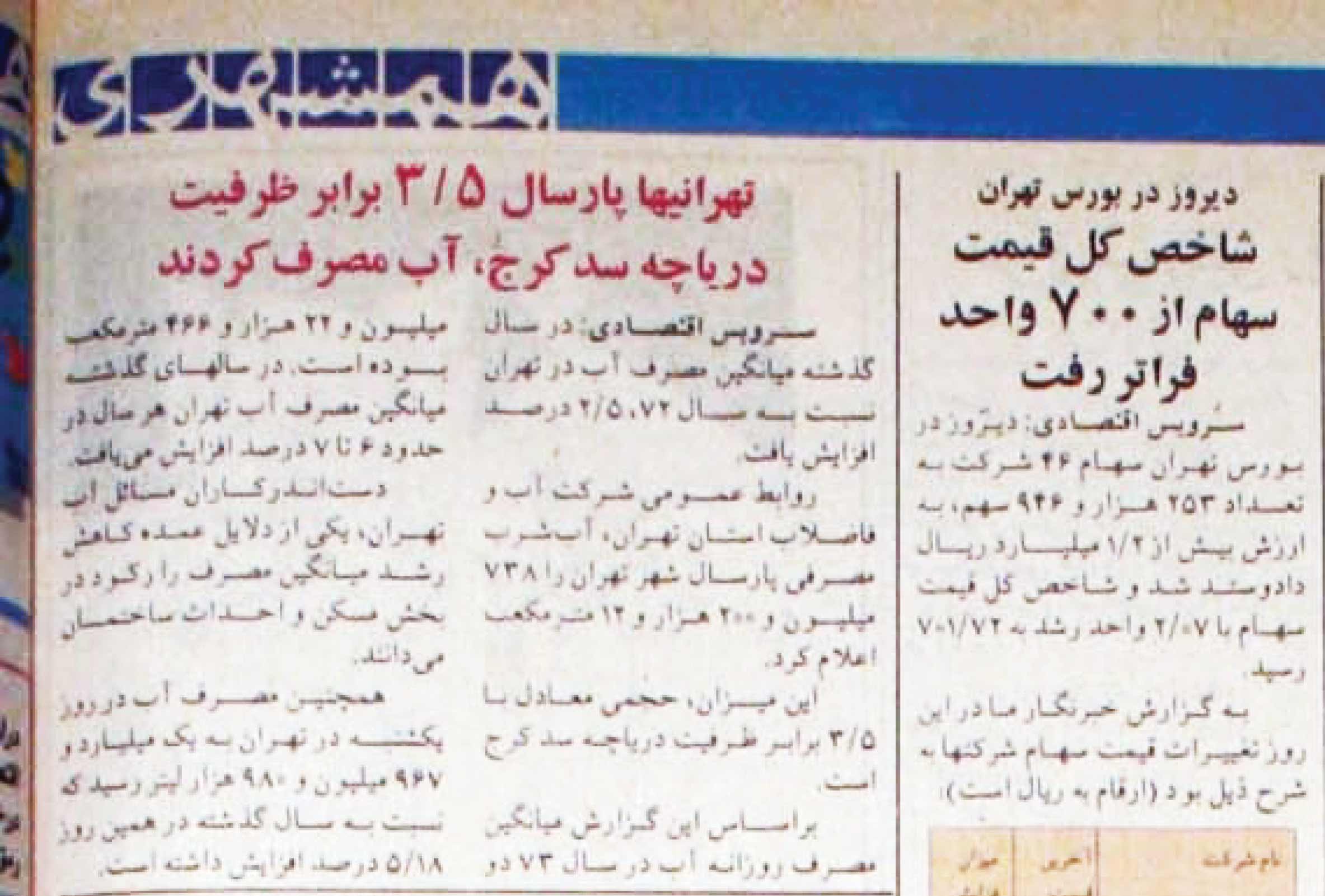 صرفه‌جویی؛ تنها عامل جلوگیری از ناترازی آب