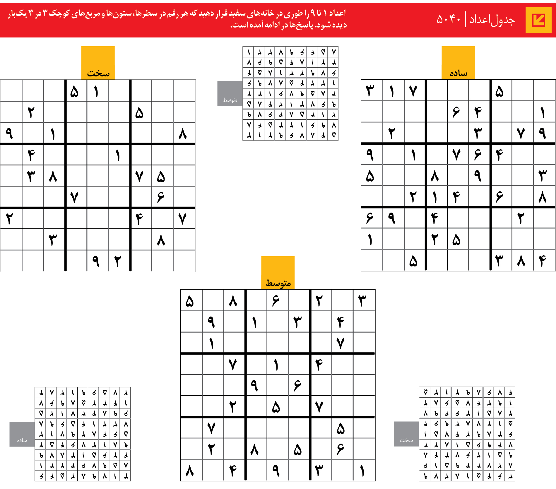 جدول‌اعداد | 5040