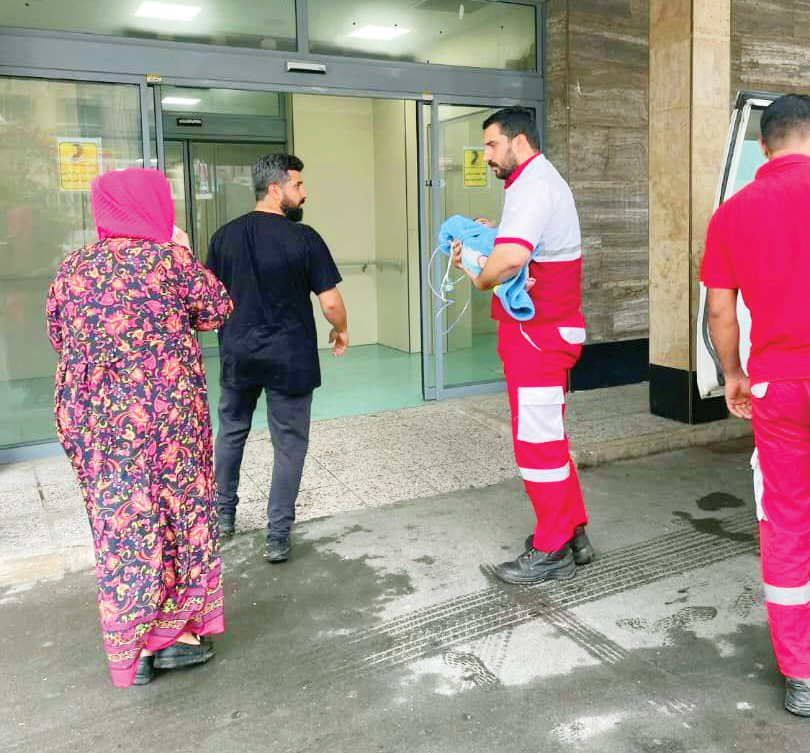 امدادگران هلال‌احمر فرشته نجات نوزاد 6ماهه