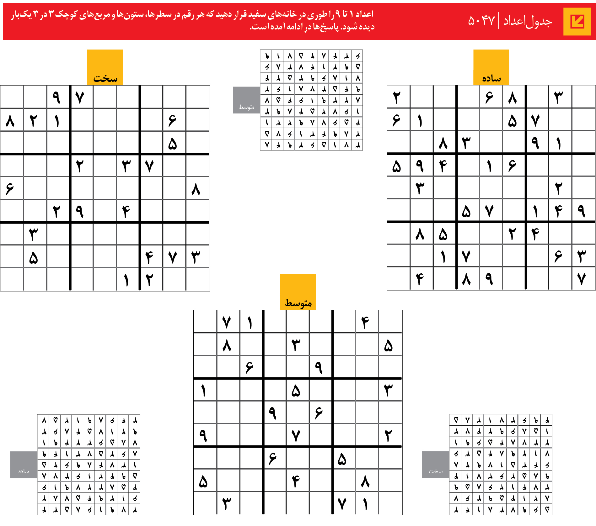 جدول‌اعداد | 5047