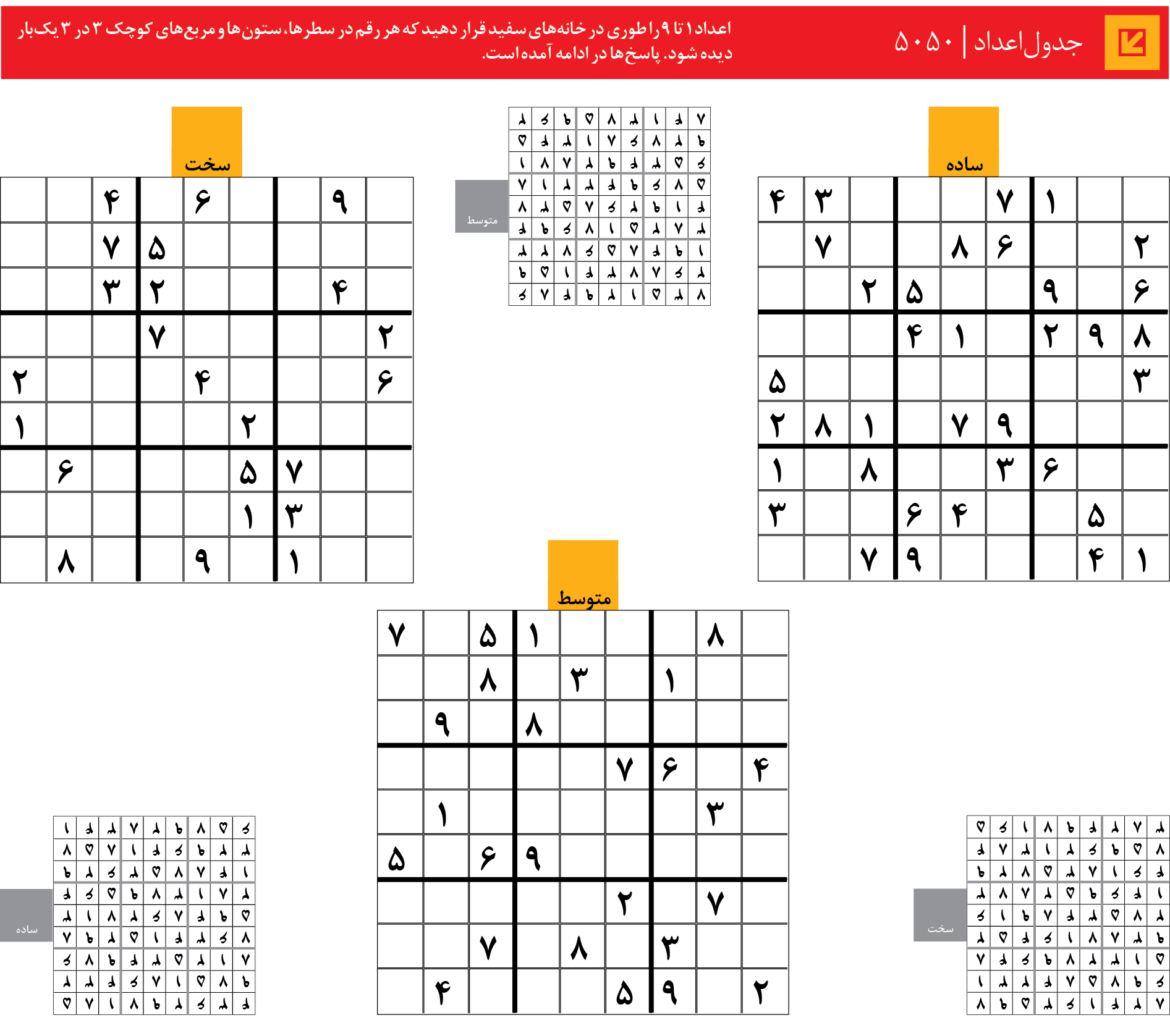 جدول‌اعداد | 5050