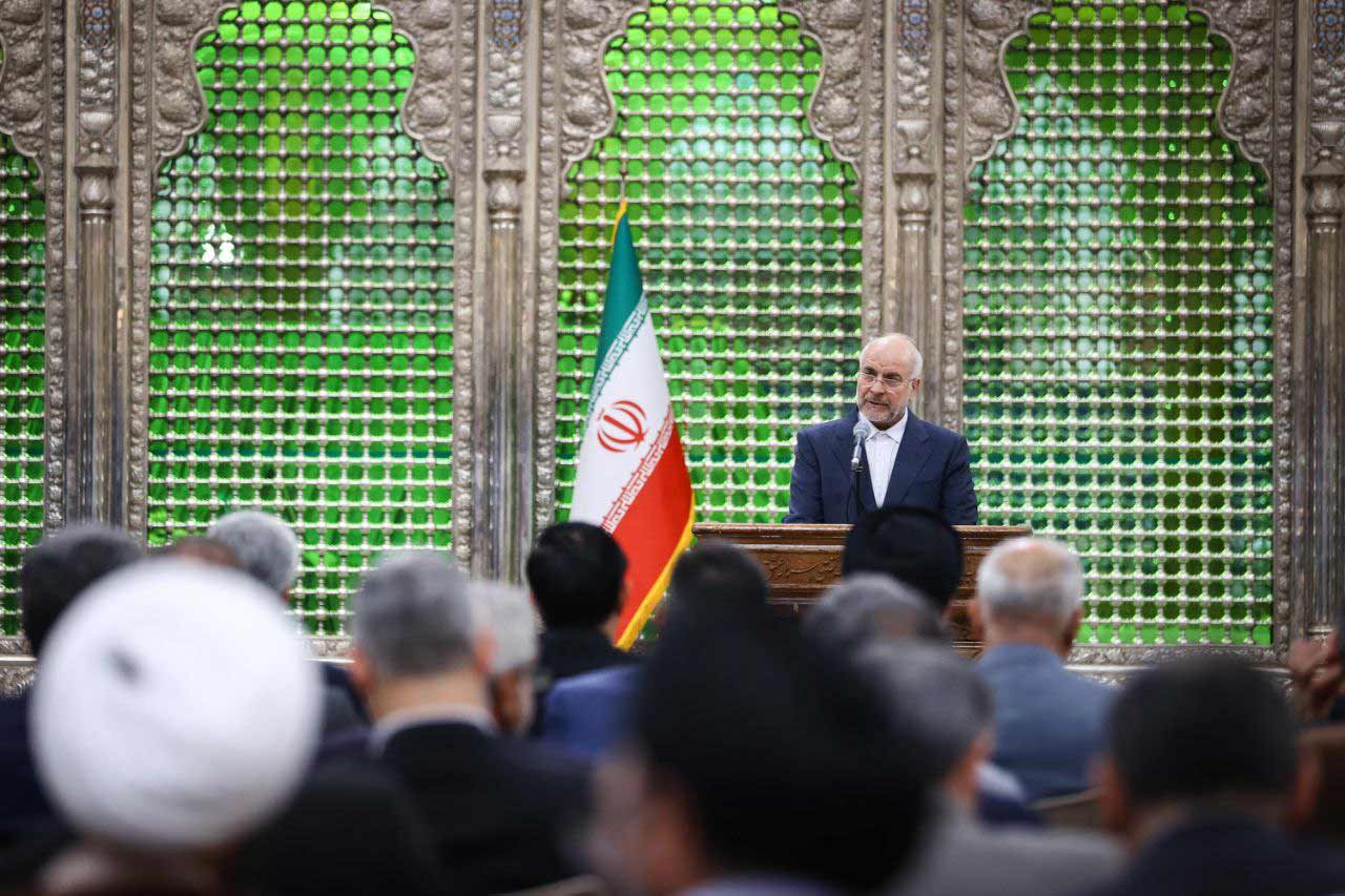 قالیباف در مراسم تجدید پیمان با آرمان‌های امام ره