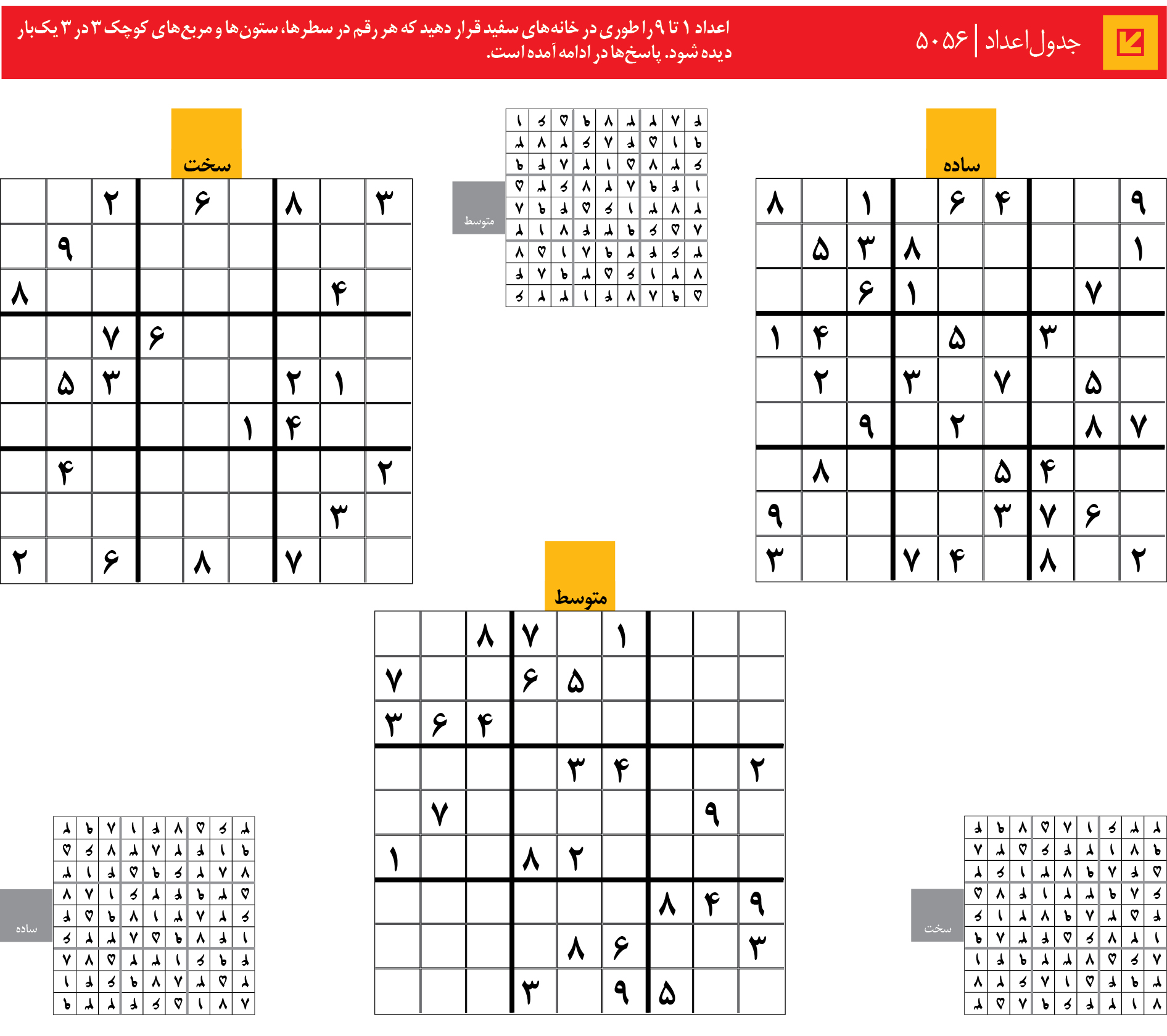 جدول‌اعداد | 5056