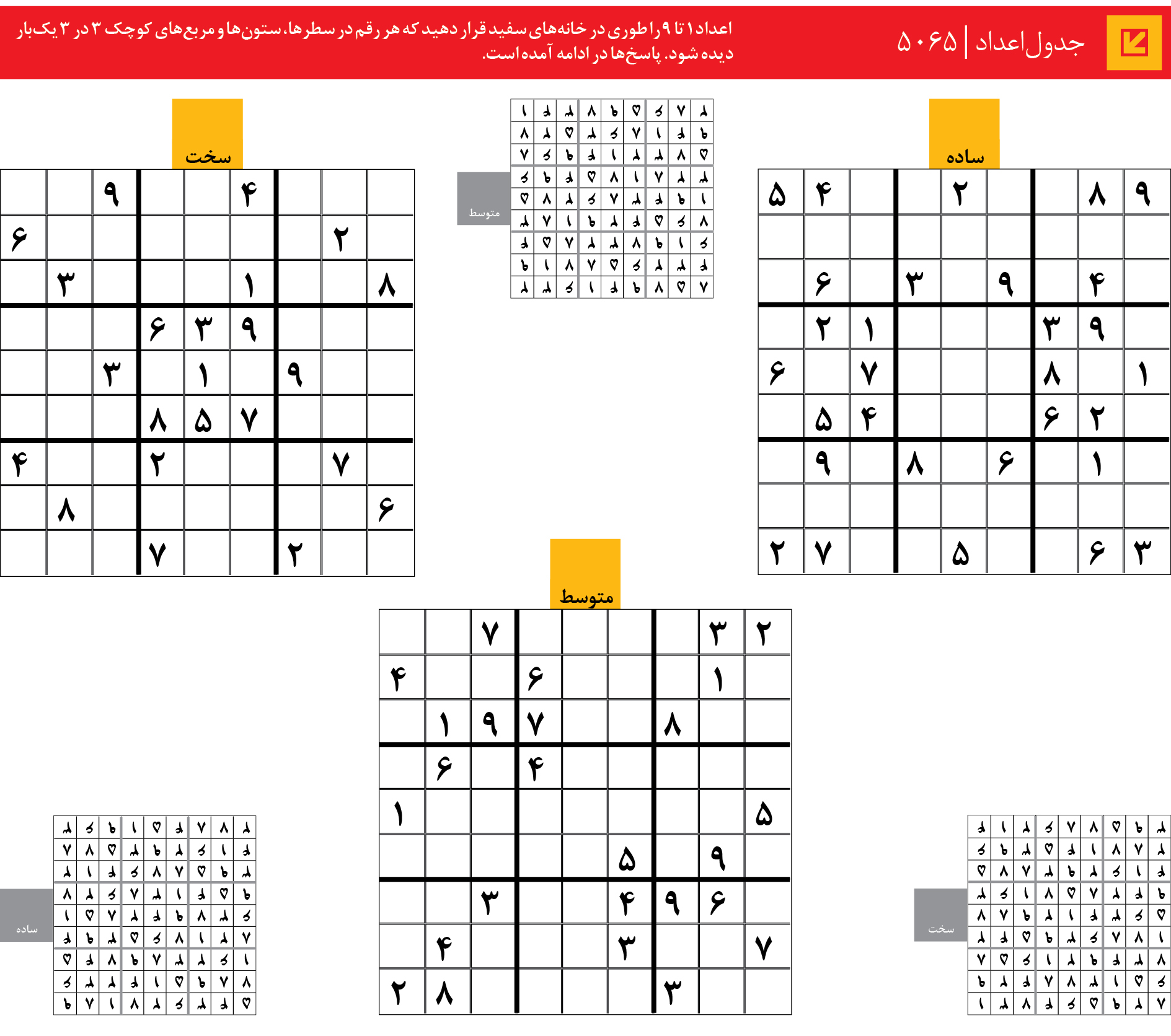 جدول‌اعداد | 5065