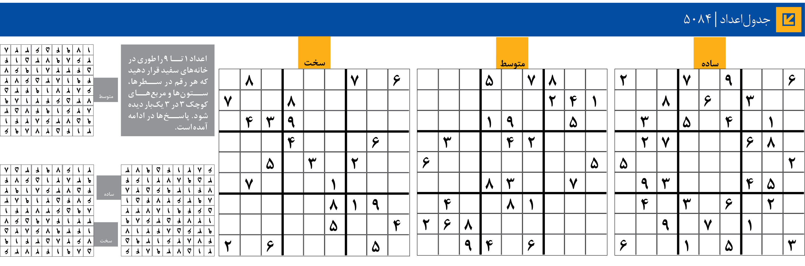 جدول‌اعداد | 5084
