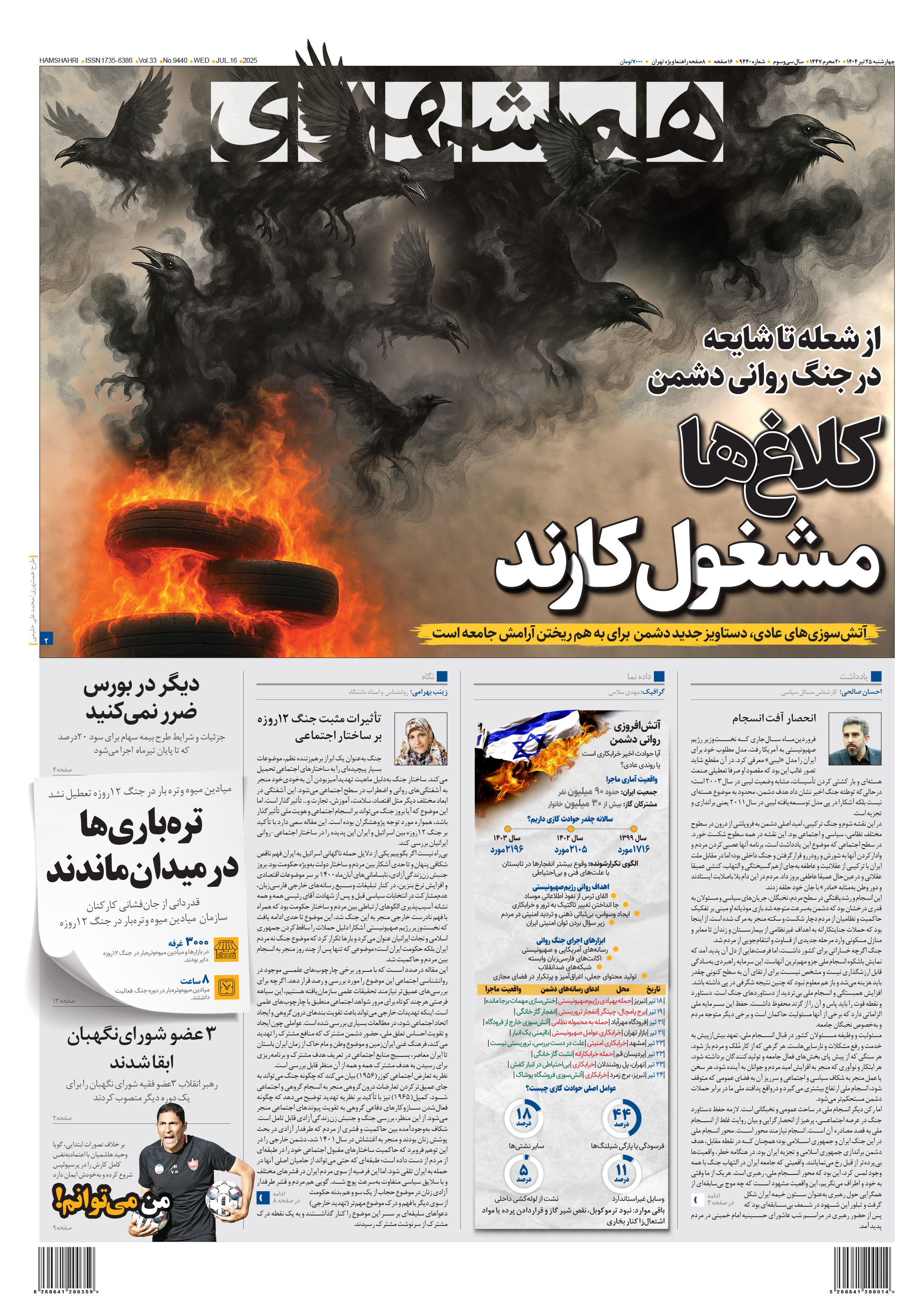 چهارشنبه 25 تیر 1404