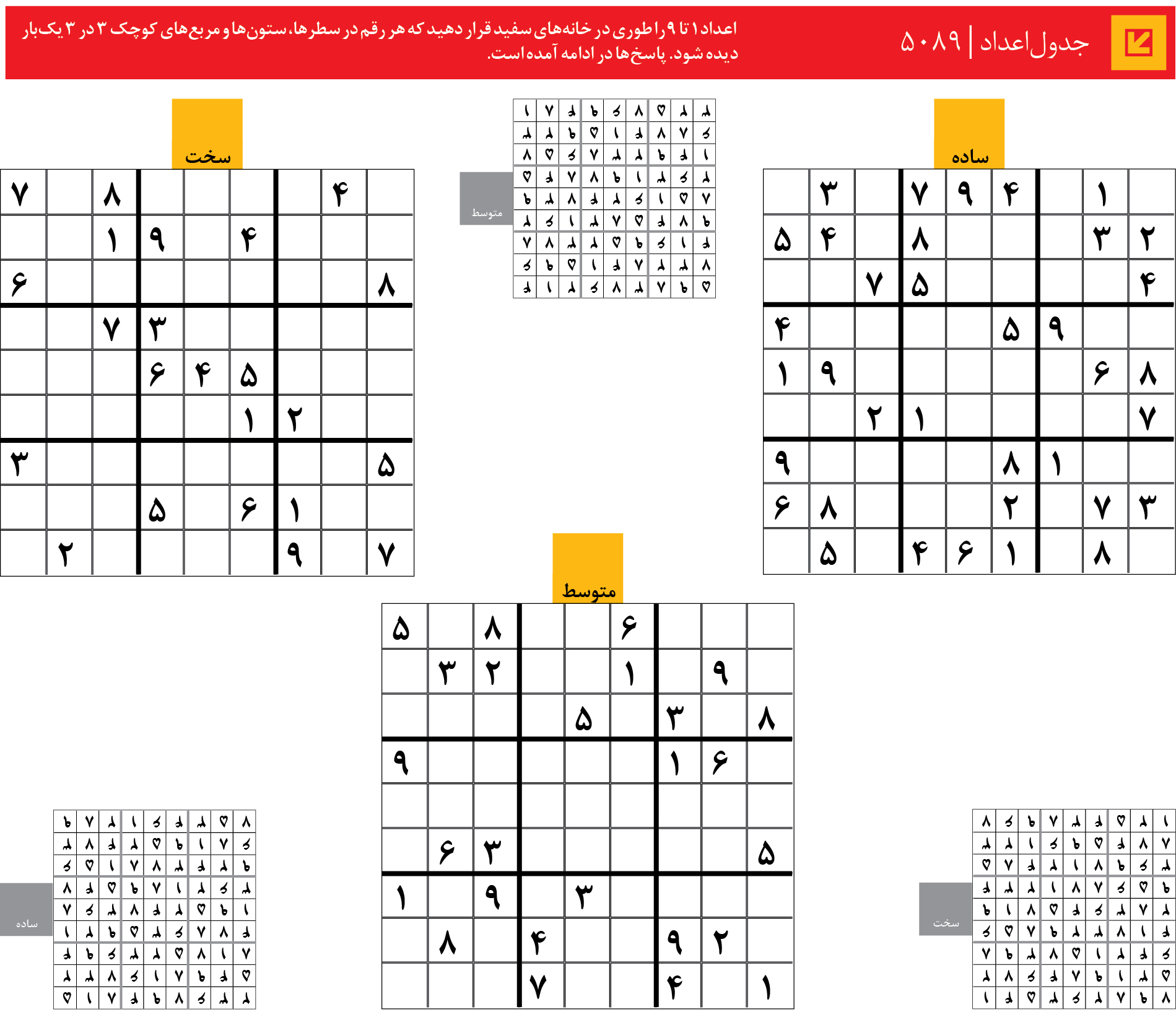 جدول‌اعداد | 5089
