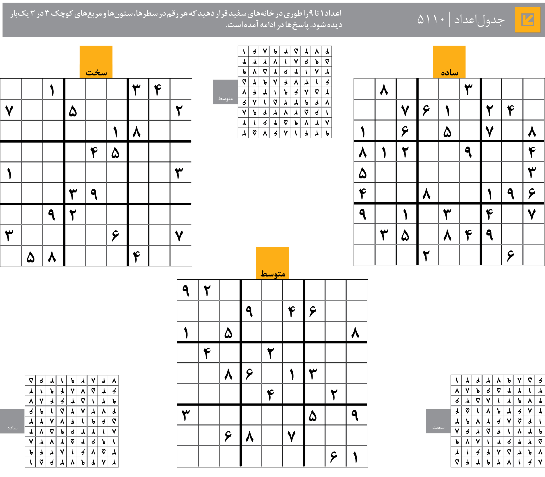 جدول‌اعداد | 5110