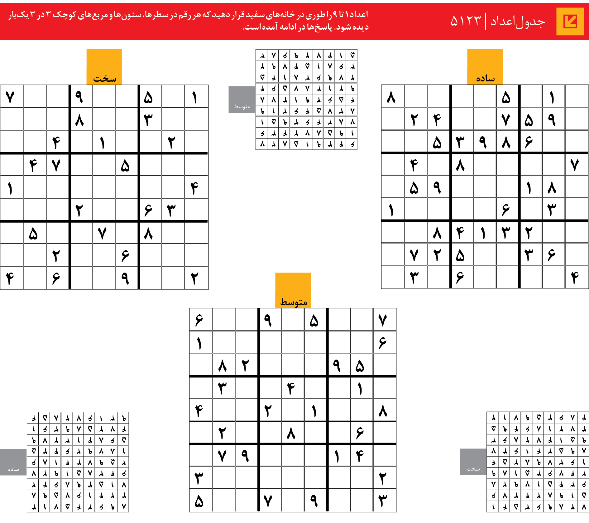 جدول‌اعداد | 5123