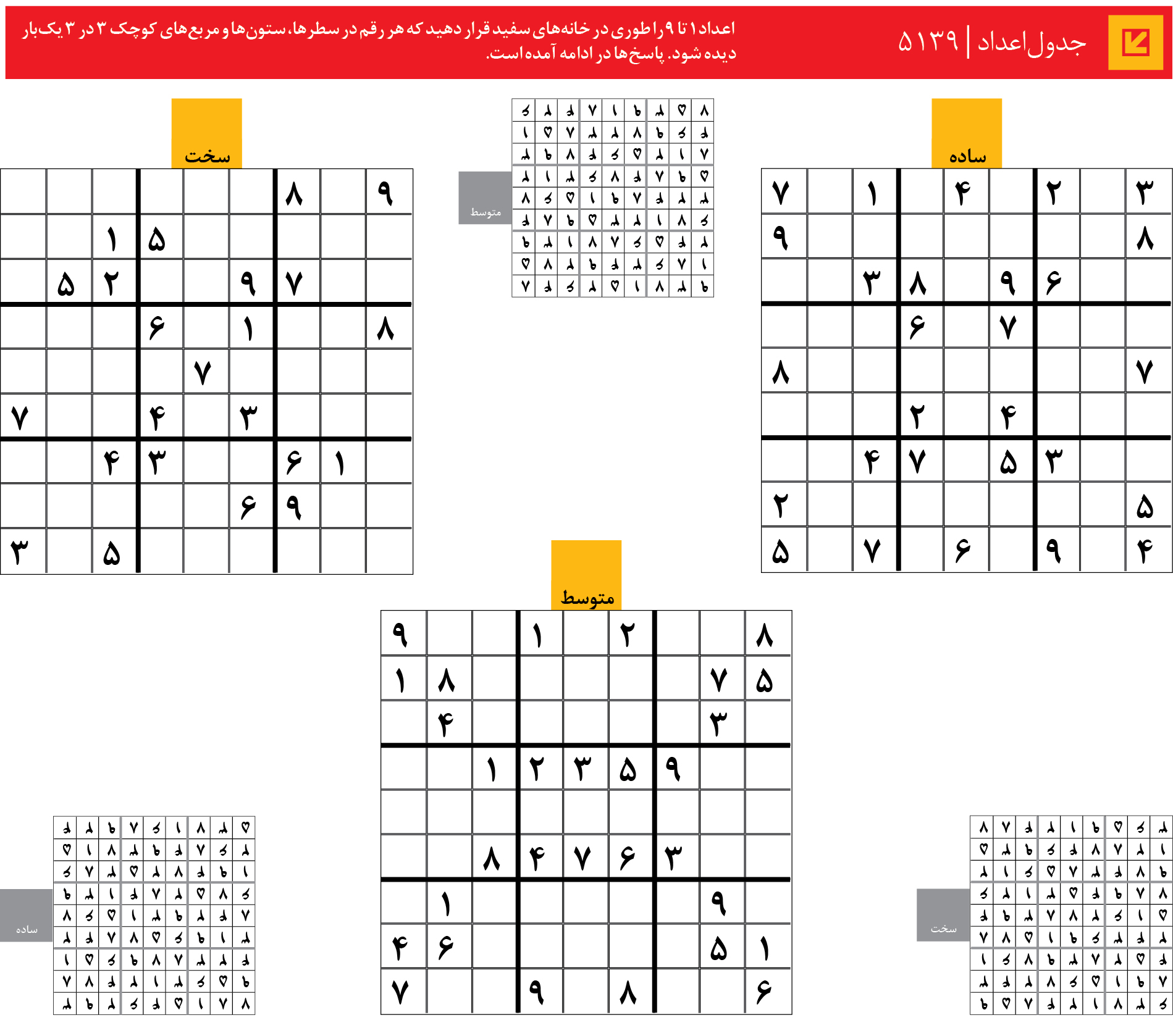 جدول‌اعداد | 5139
