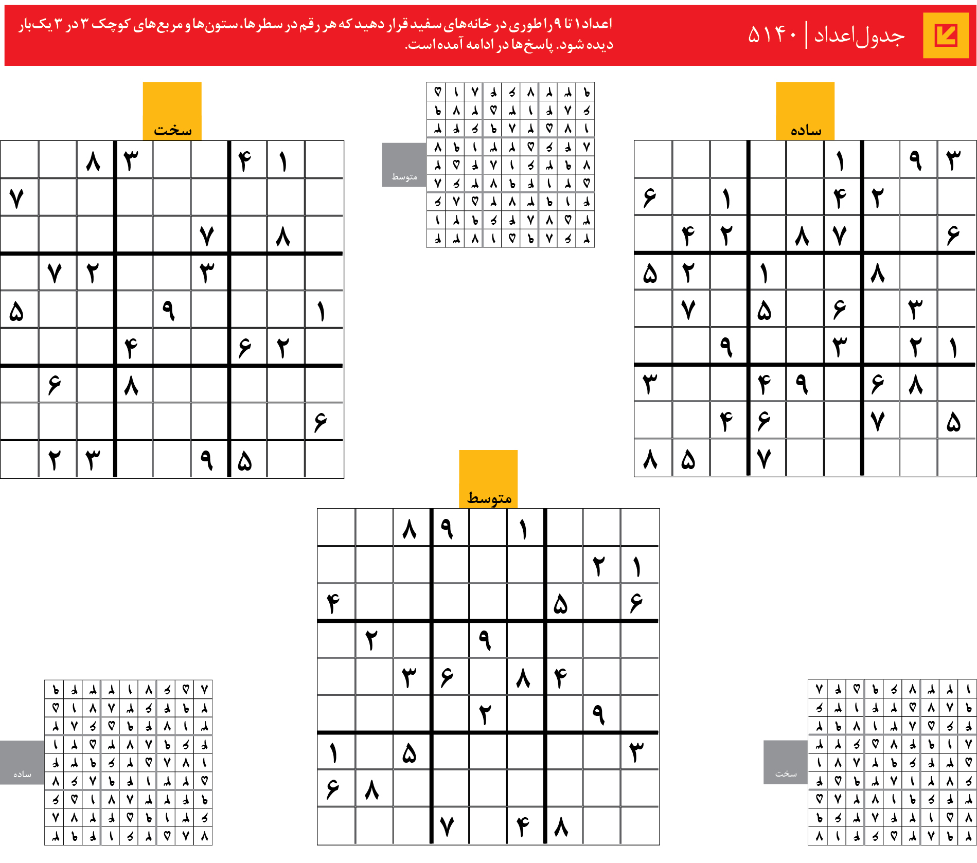جدول‌اعداد | 5140