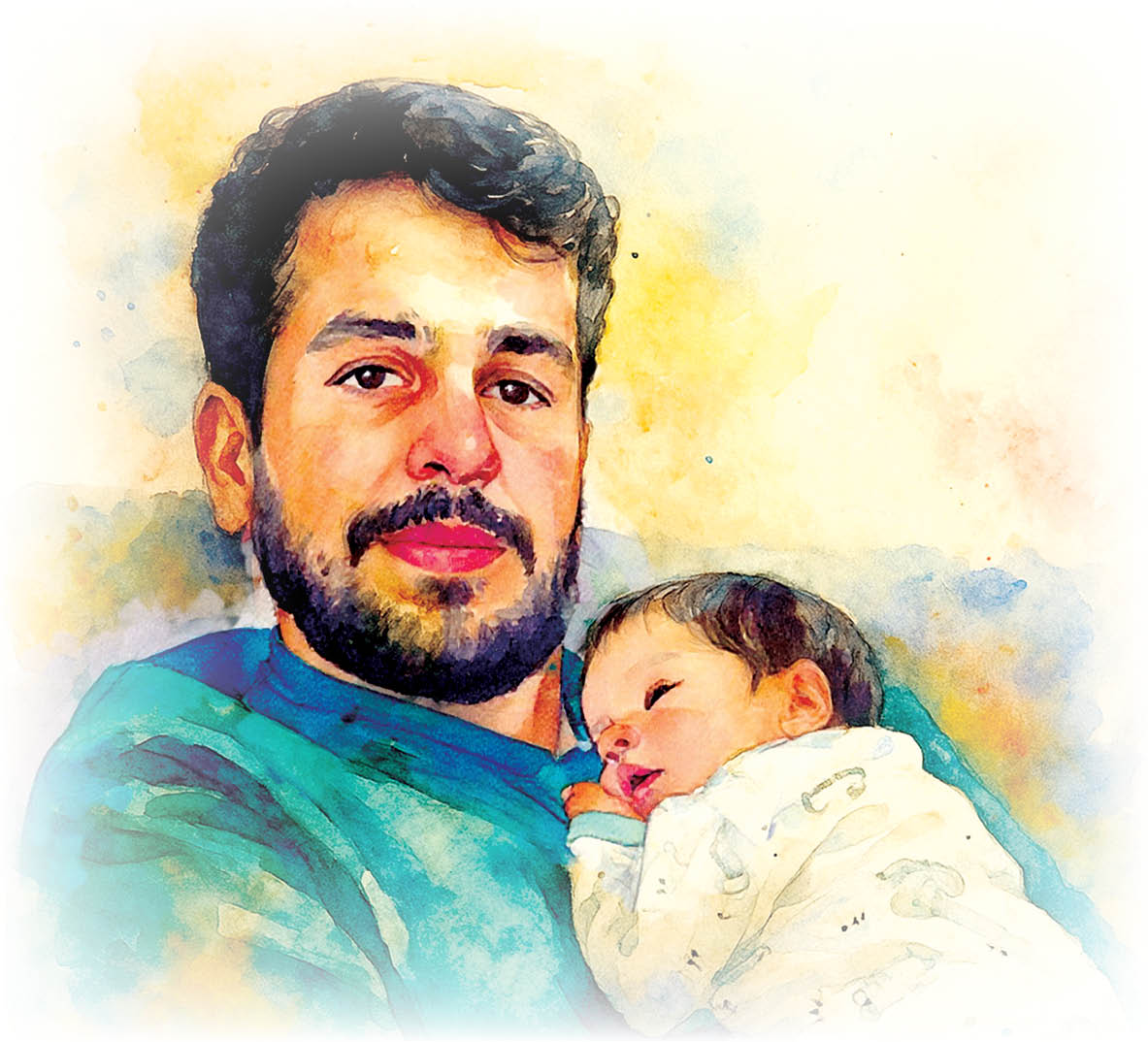 شهادت 20روز بعد از پدر شدن