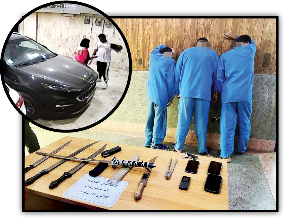 سارقان قمه‌به‌دست پس از ورود به پارکینگ خانه‌ها دست به سرقت از زنان می‌زدند