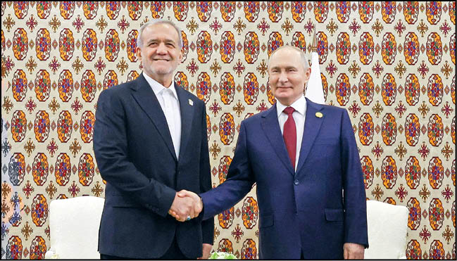 پوتین: سلام گرم من را به آیت‌الله خامنه‌ای ابلاغ کنید