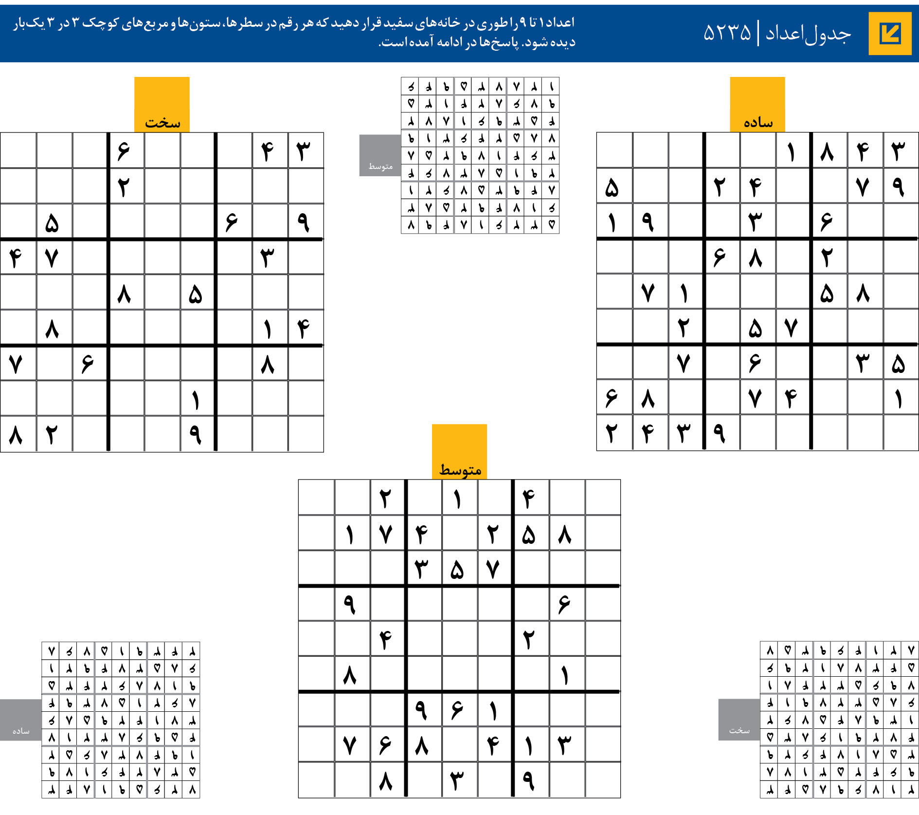جدول‌اعداد | 5235